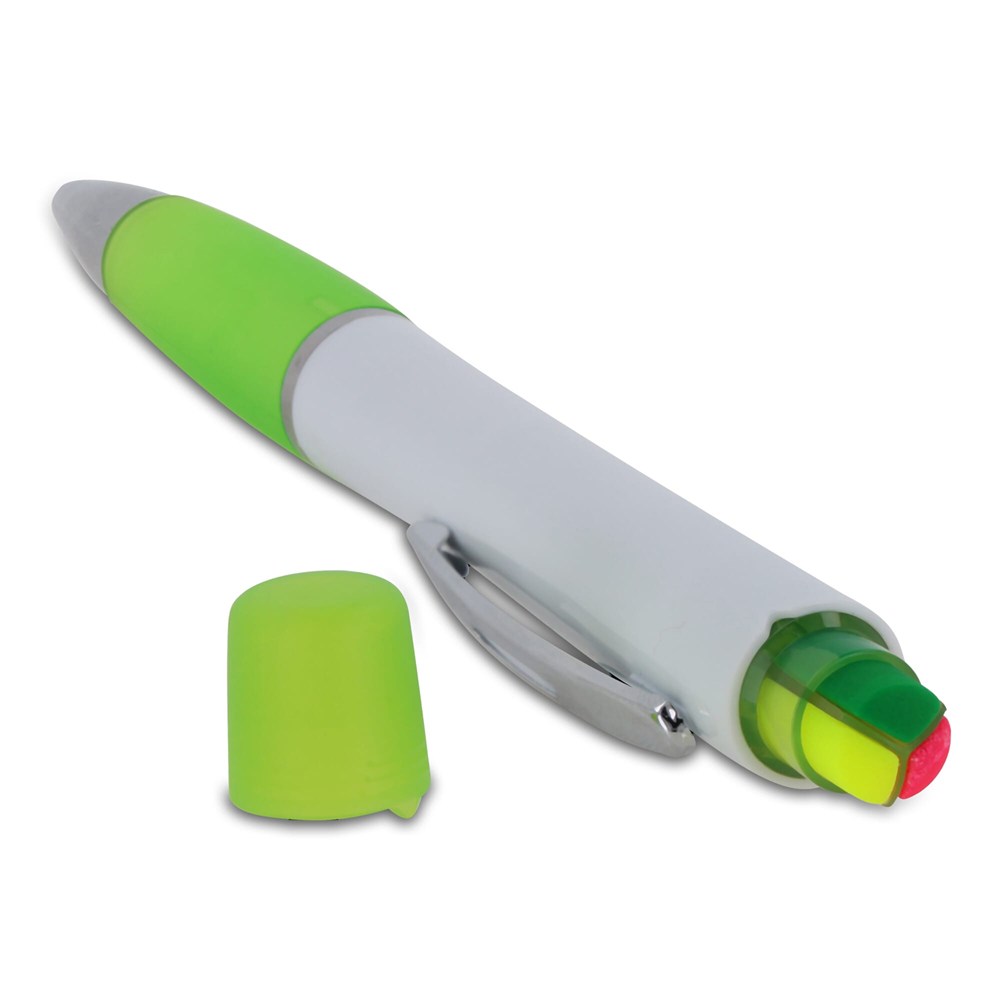 Kugelschreiber Hawaii mit dreifarbigem Textmarker