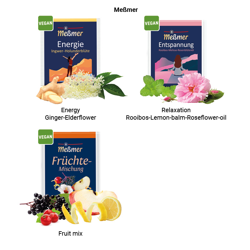 Tee Amo Meßmer Tee Entspanung Rooibos, Melisse, Rosenblütentee