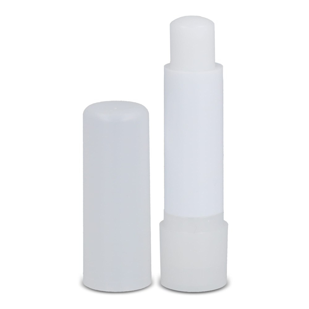 Klassischer Lippenpflegestift aus recycelten Materialien - Ecru / Weiss