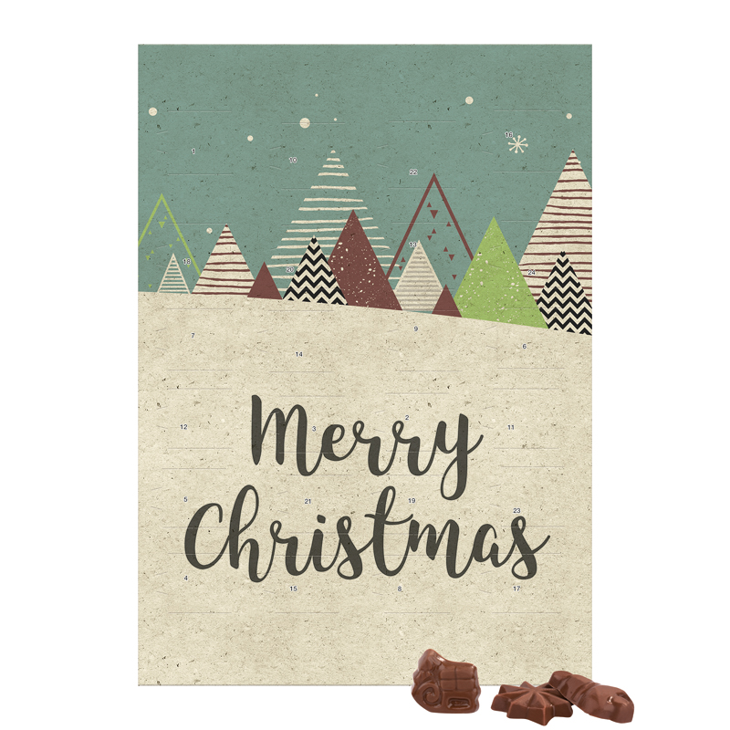 Classic Wand Adventskalender Graspapier