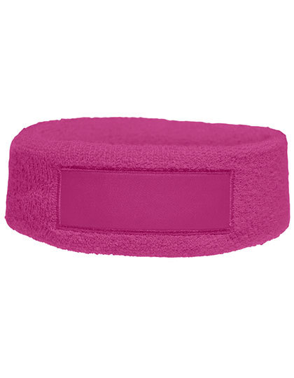 L-merch - Kopfschweißband mit Label - rosa
