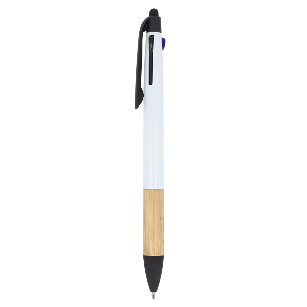3-Farben-Stift mit Bambusgriff