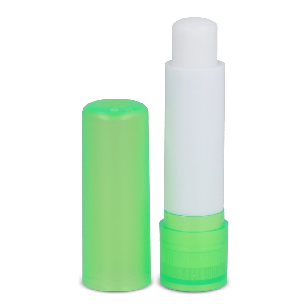 Klassischer Lippenpflegestift aus recycelten Materialien - Ecru / Grün