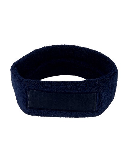 L-merch - Kopfschweißband mit Label - navy