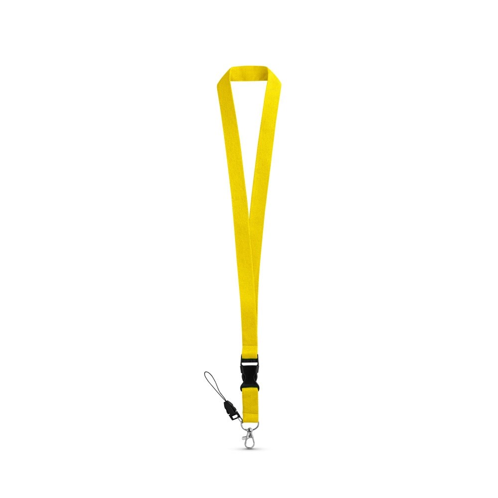 ANQUETIL. Lanyard aus Polyester - gelb