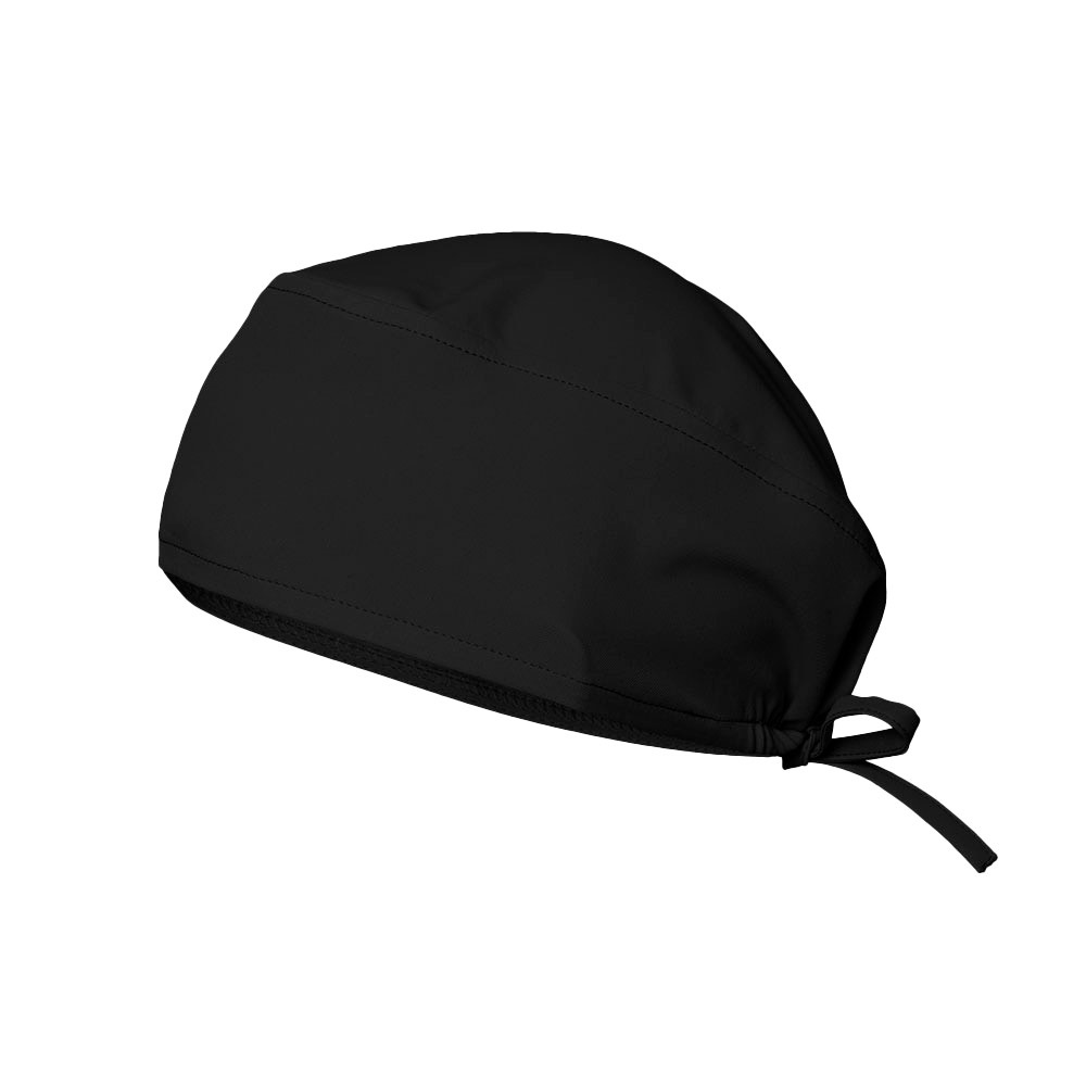 VL SAGA. Hygienemütze (140 g/m²), aus 100 % Mikrofaser - schwarz